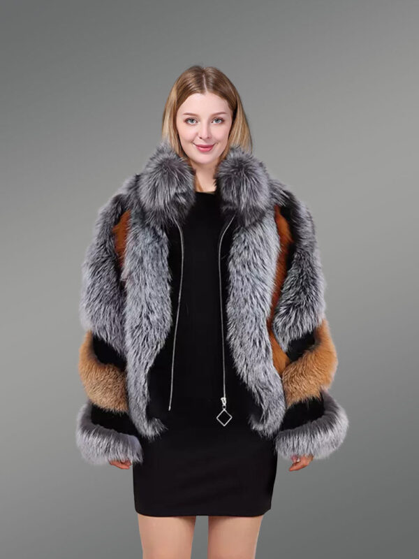 Fox Fur Bomber for Women