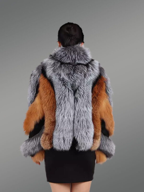 Fox Fur Bomber for Women - Image 6