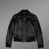 Kid’s Leather Bomber Jacket