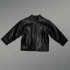 Kid’s Leather Bomber Jacket