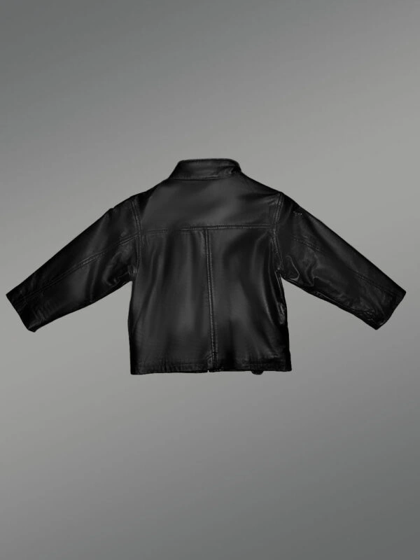 Kid’s Leather Bomber Jacket