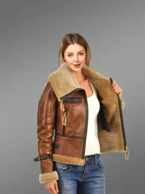 Shearling Bomber for Women
