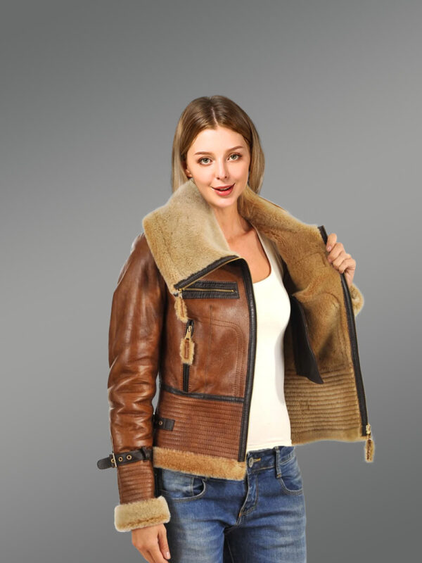 Shearling Bomber for Women
