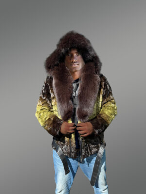 Men Mink Fur Coat