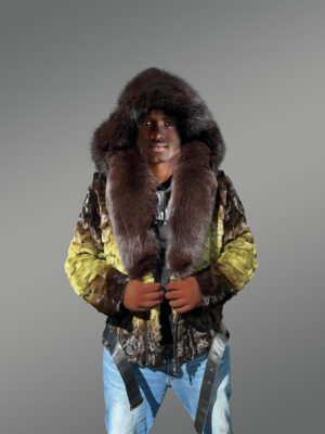 Men Mink Fur Coat