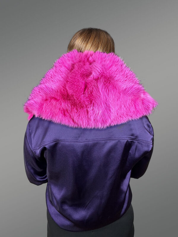 Womens Arctic Fox Stylish Furry Collar Scarf