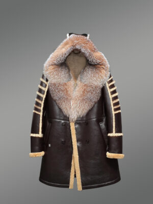 Men’s Dark Brown Authentic Shearling Coat