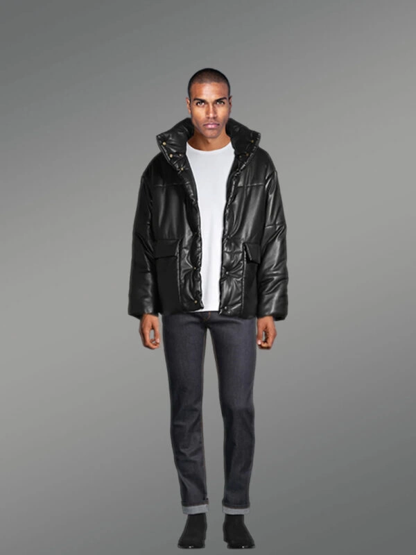 Mens Funnel Neck Padded Jacket – Great Looks with Maximum Comfort - Image 4