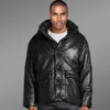 Men’s Real Leather Bomber Jacket