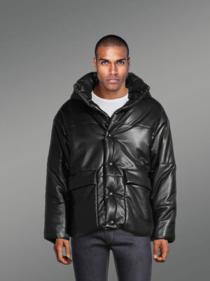 Men’s Real Leather Bomber Jacket