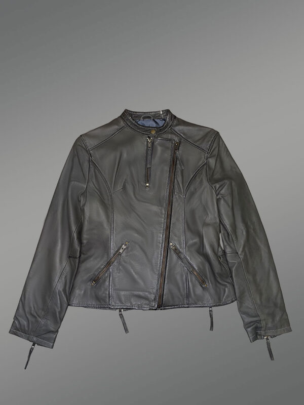 Women’s Moto Leather Jacket - Image 4