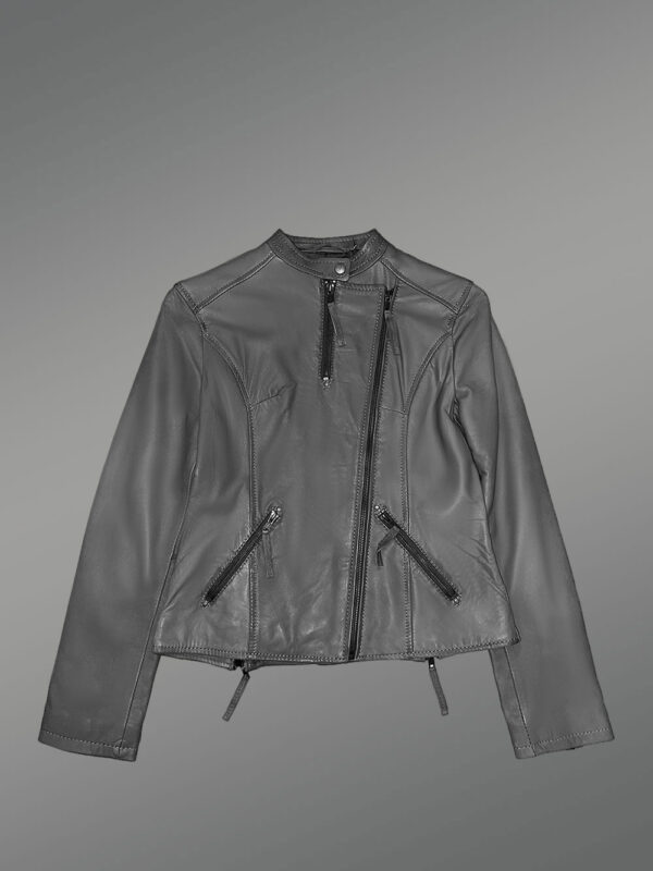 Women’s Moto Leather Jacket - Image 6