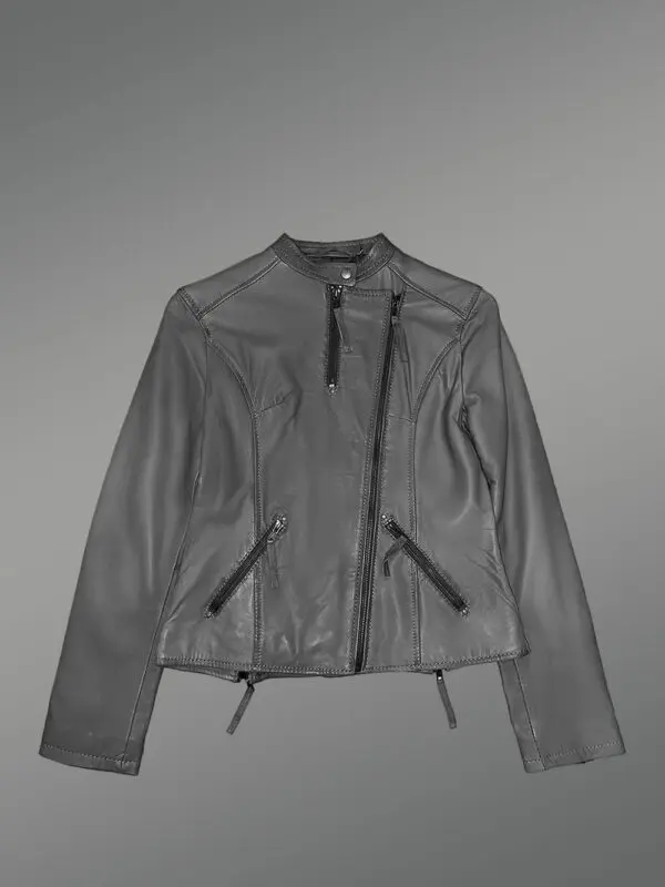 Women’s Moto Leather Jacket - Image 6