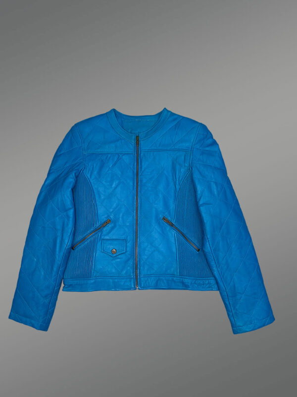 Women’s Moto Leather Jacket - Image 11