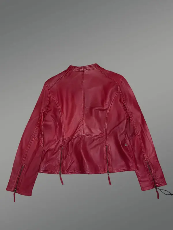 Women’s Moto Leather Jacket - Image 9