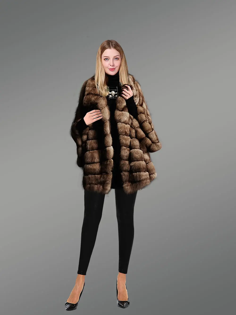 Stylish Button Down Leather Jacket