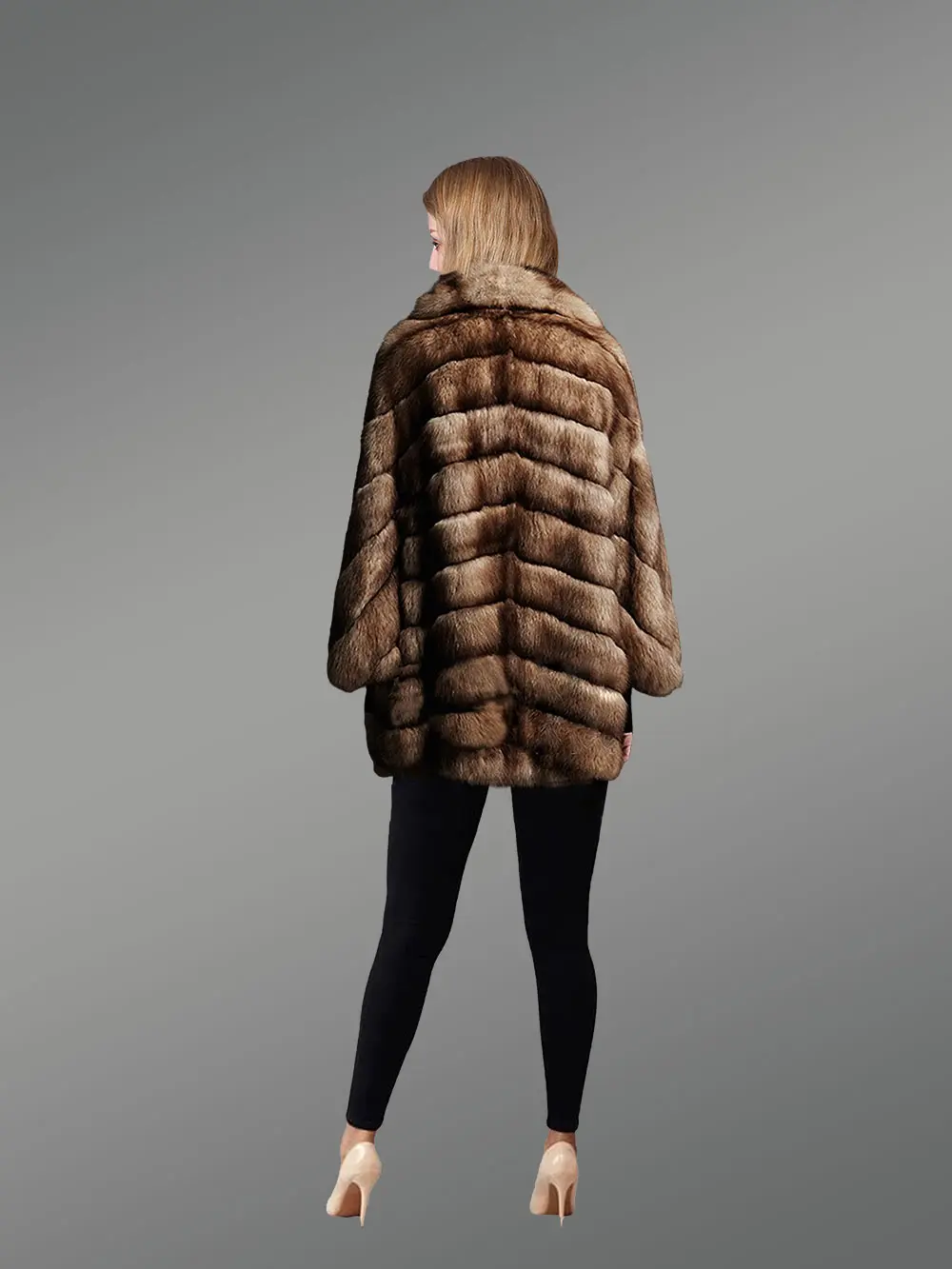 Stylish Button Down Leather Jacket - Image 4