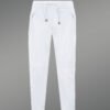 White Leather Joggers