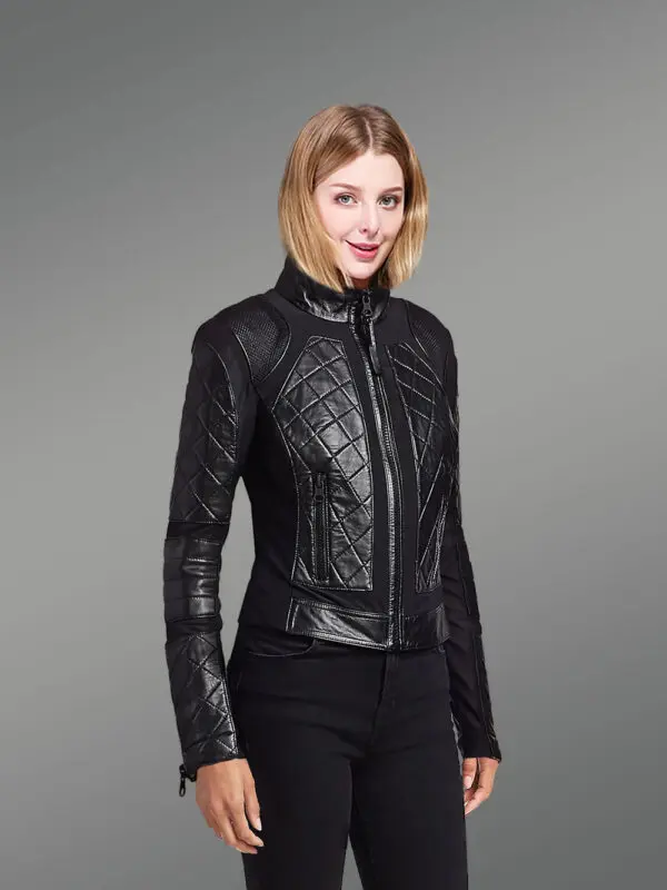 Moto Leather Jacket for Women - Image 4