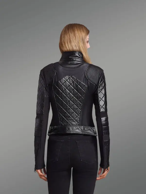 Moto Leather Jacket for Women - Image 3