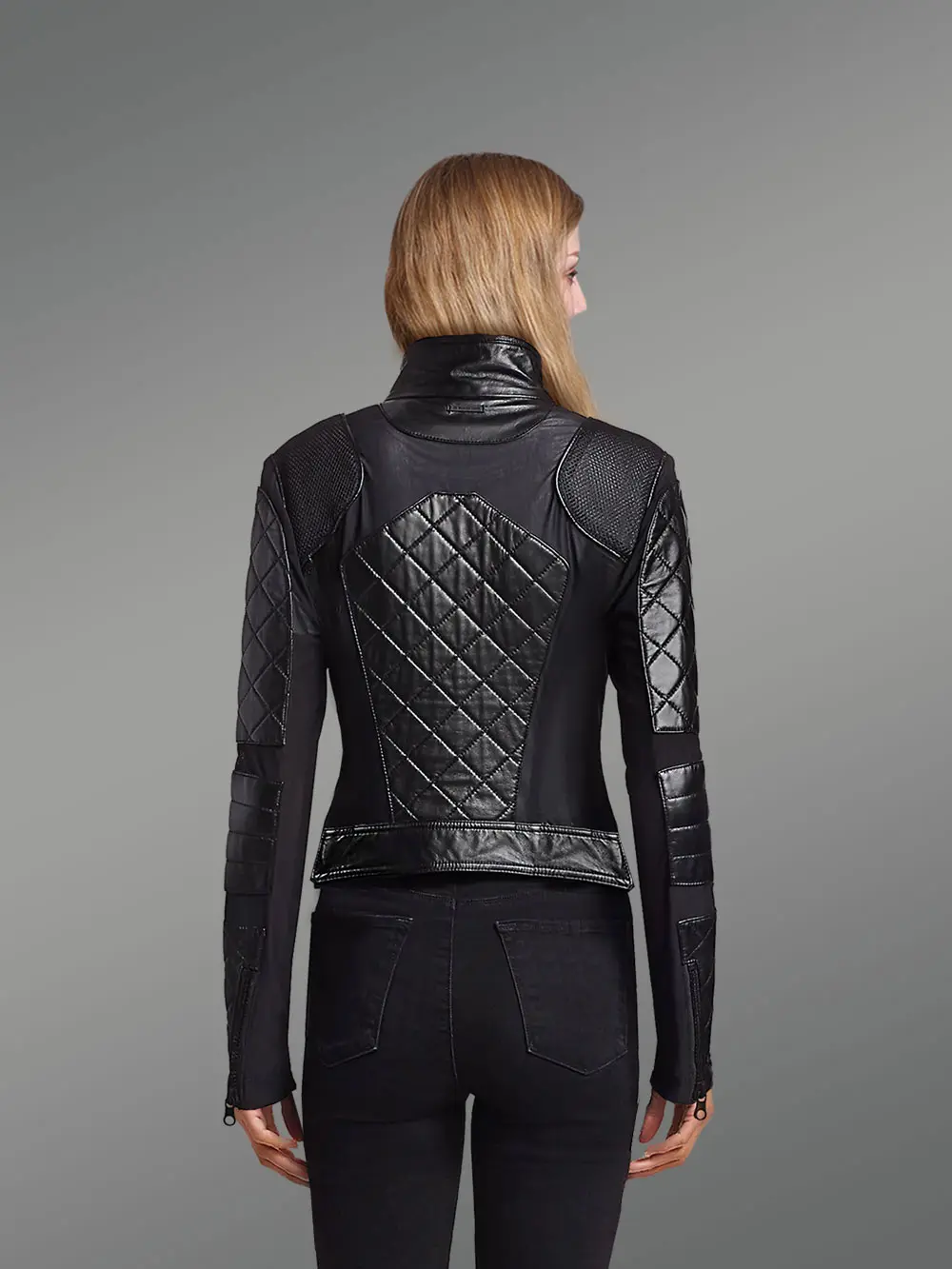 Moto Leather Jacket for Women - Image 3