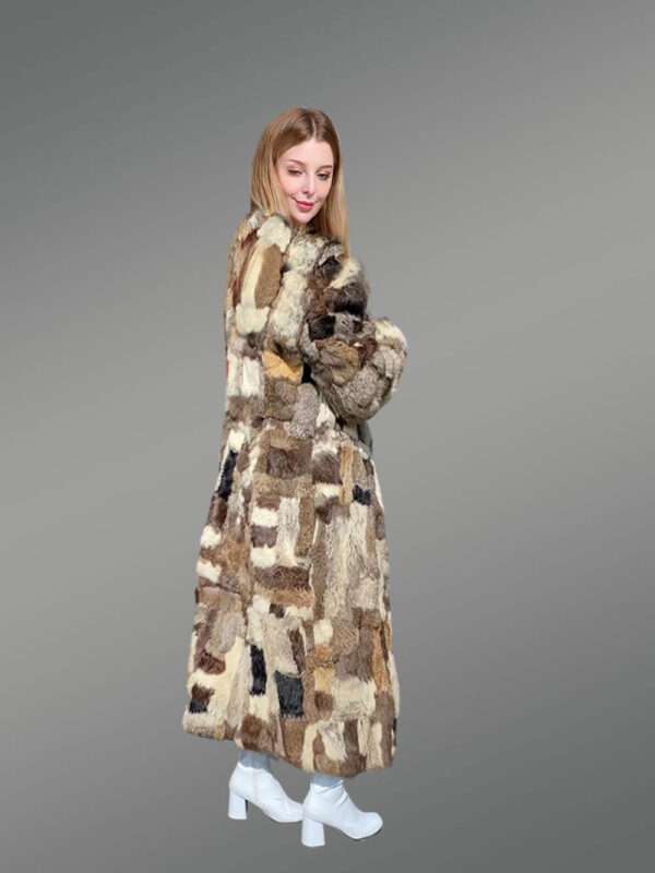 Long Rabbit Fur Coat for Women - Image 5