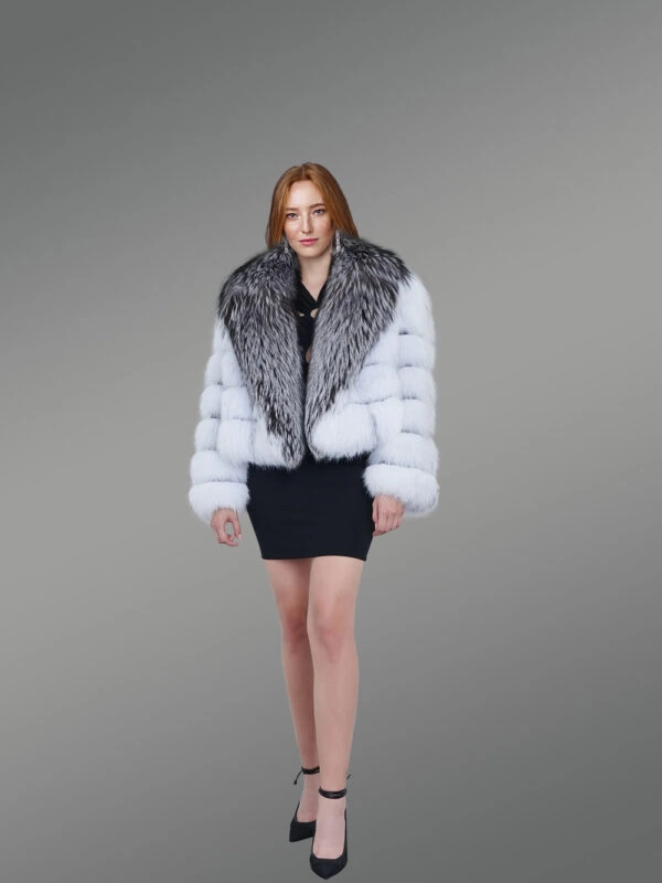 Open Collar Fox Coat (4)