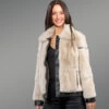 Rabbit Fur Baggy Coat for women
