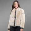 Rabbit Fur Baggy Coat for women front view