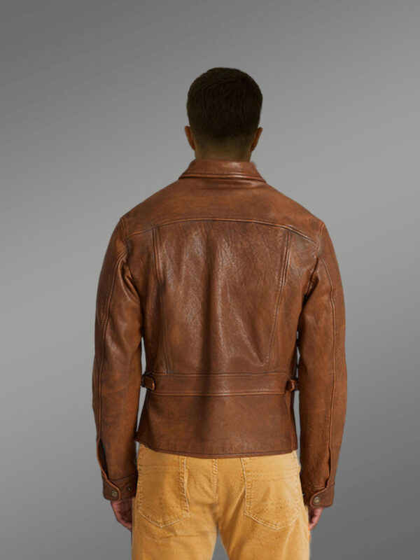 Stylish Moto Leather Jacket - Image 5