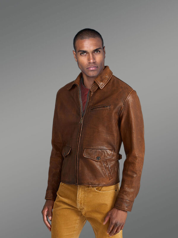 Stylish Moto Leather Jacket - Image 3