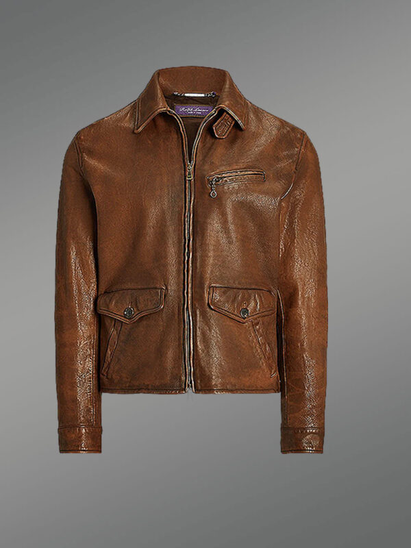 Stylish Moto Leather Jacket - Image 6