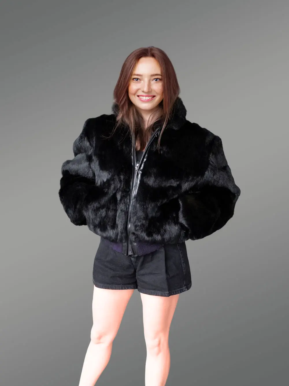 Women Turtle neck Bomber - Image 6