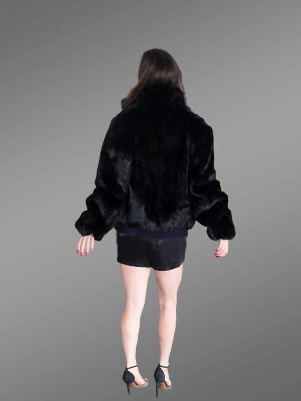 Women Turtle neck Bomber - Image 9