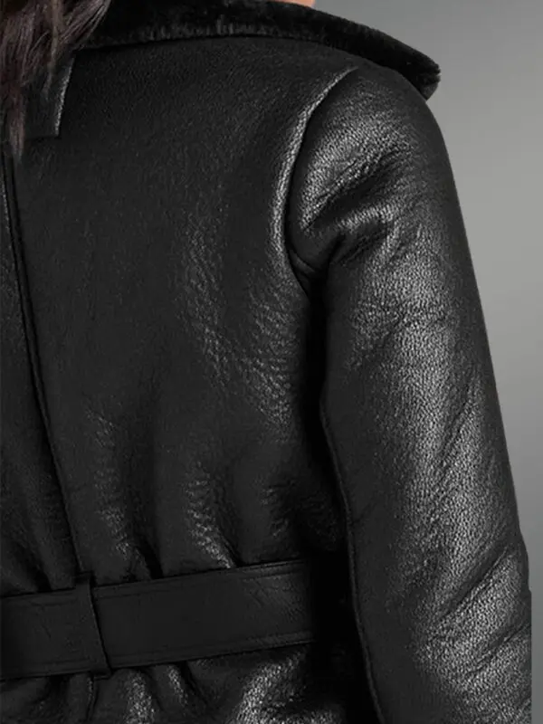Waist Length Shearling Jacket - Image 6
