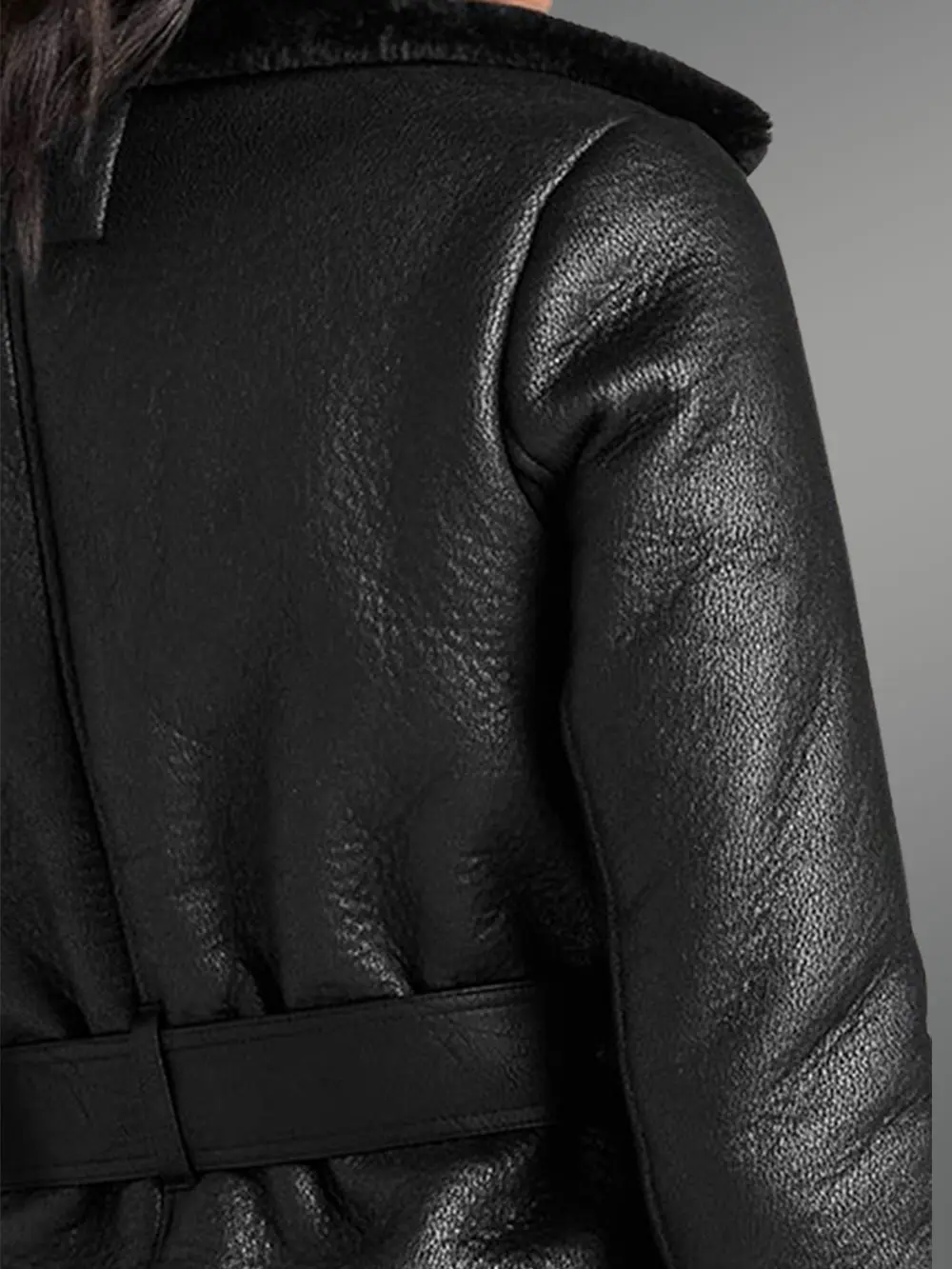 Waist Length Shearling Jacket - Image 6