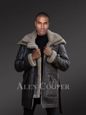 Luxurious Sheepskin Shearling Jacket for Men