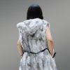 Belted Mid Length Vest back view