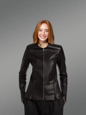 Dressy Black Leather Jacket