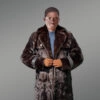 Men Long Mink Coat is Timeless & Stylish Winter Wear with Pure Mink Fur