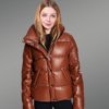 goose down puffer jacket front view