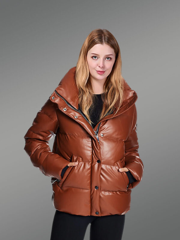 goose down puffer jacket full view