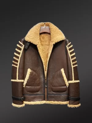 Handmade Original Coffee Shearling Jackets