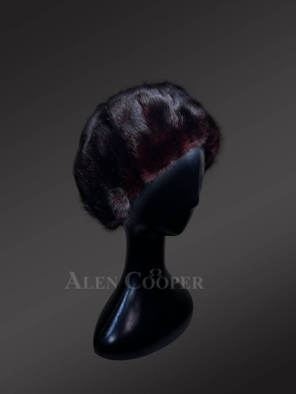 Womens Mink Fur Cap