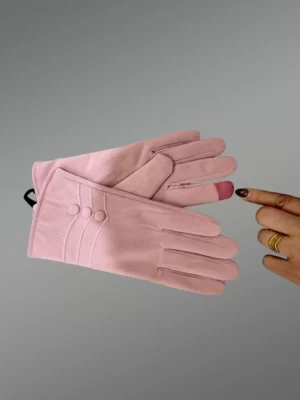 Womens Short Leather Gloves