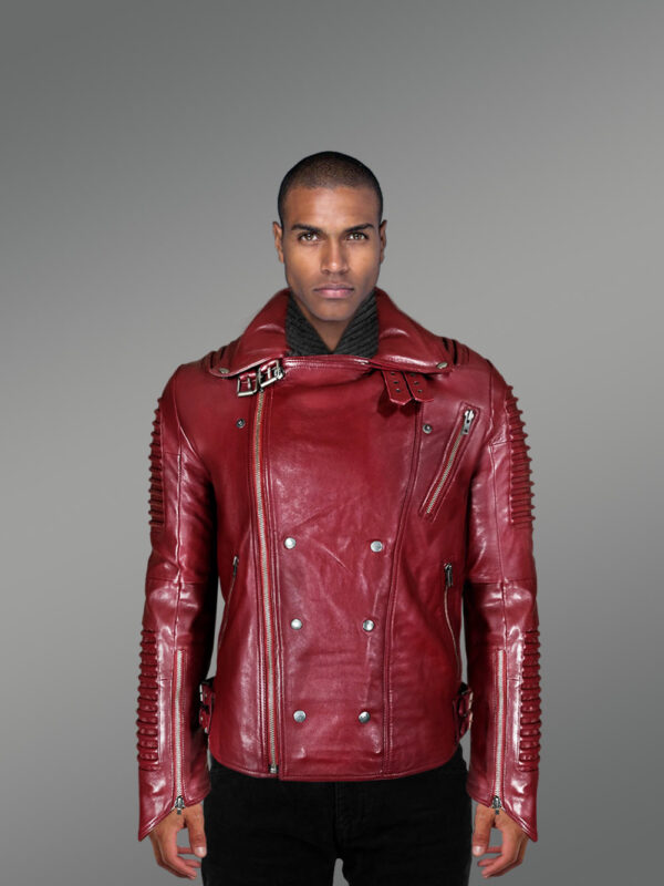 Leather Biker Moto Jacket