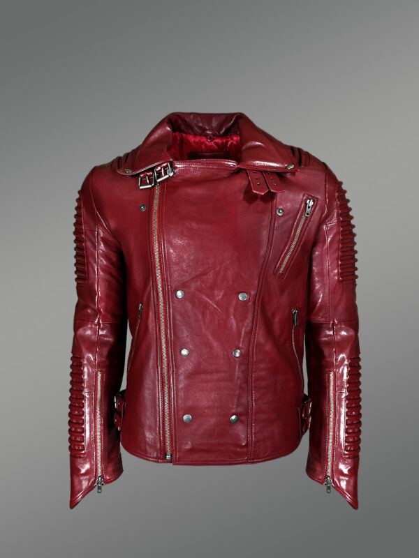 Leather Biker Moto Jacket