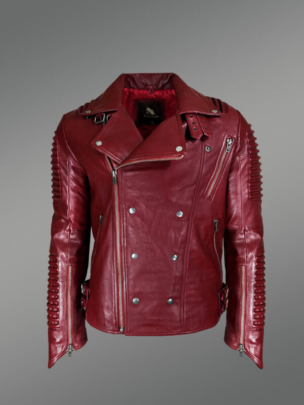 Leather Biker Moto Jacket