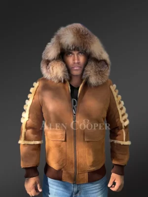 Shearling aviator