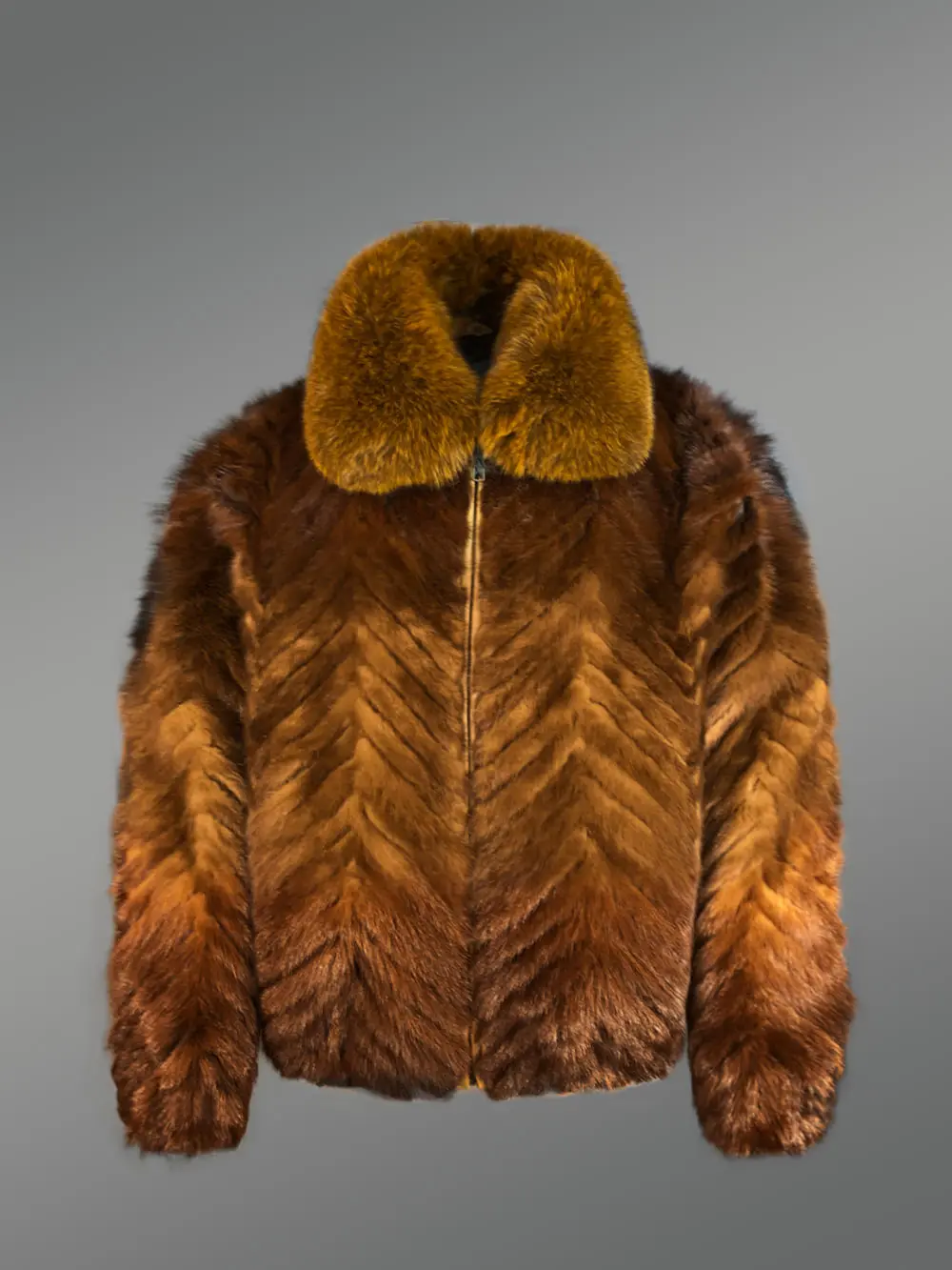 Mink Fur Bomber for Men - Image 2
